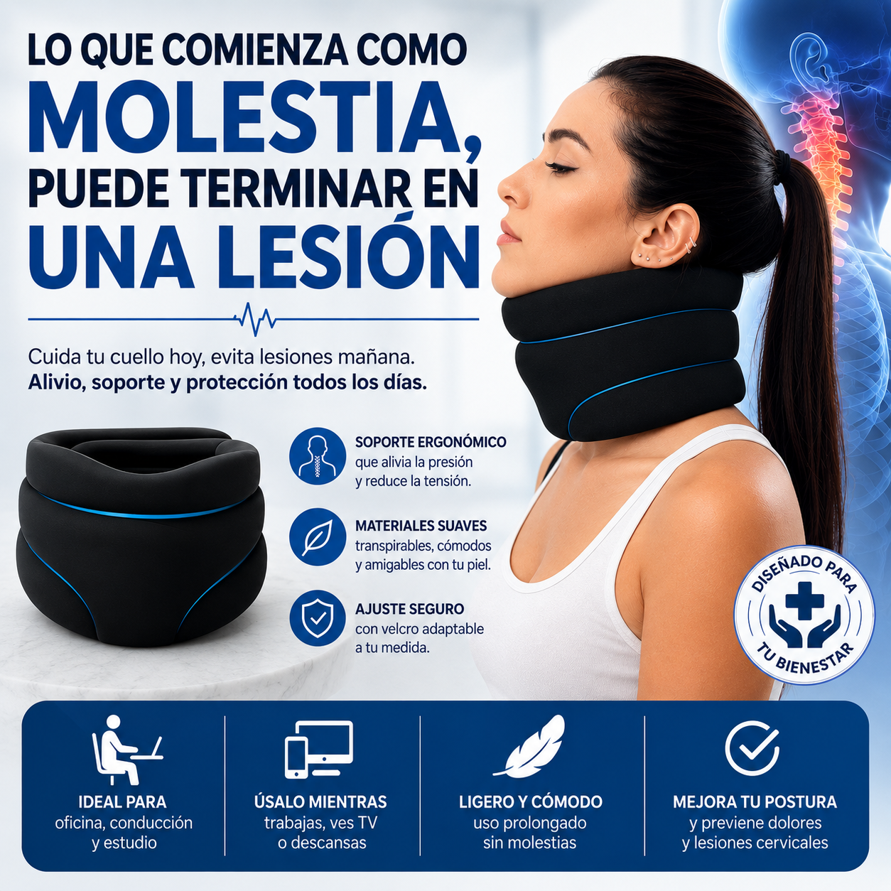 Evita lesiones y dale a tu cuello el descanso que se merece